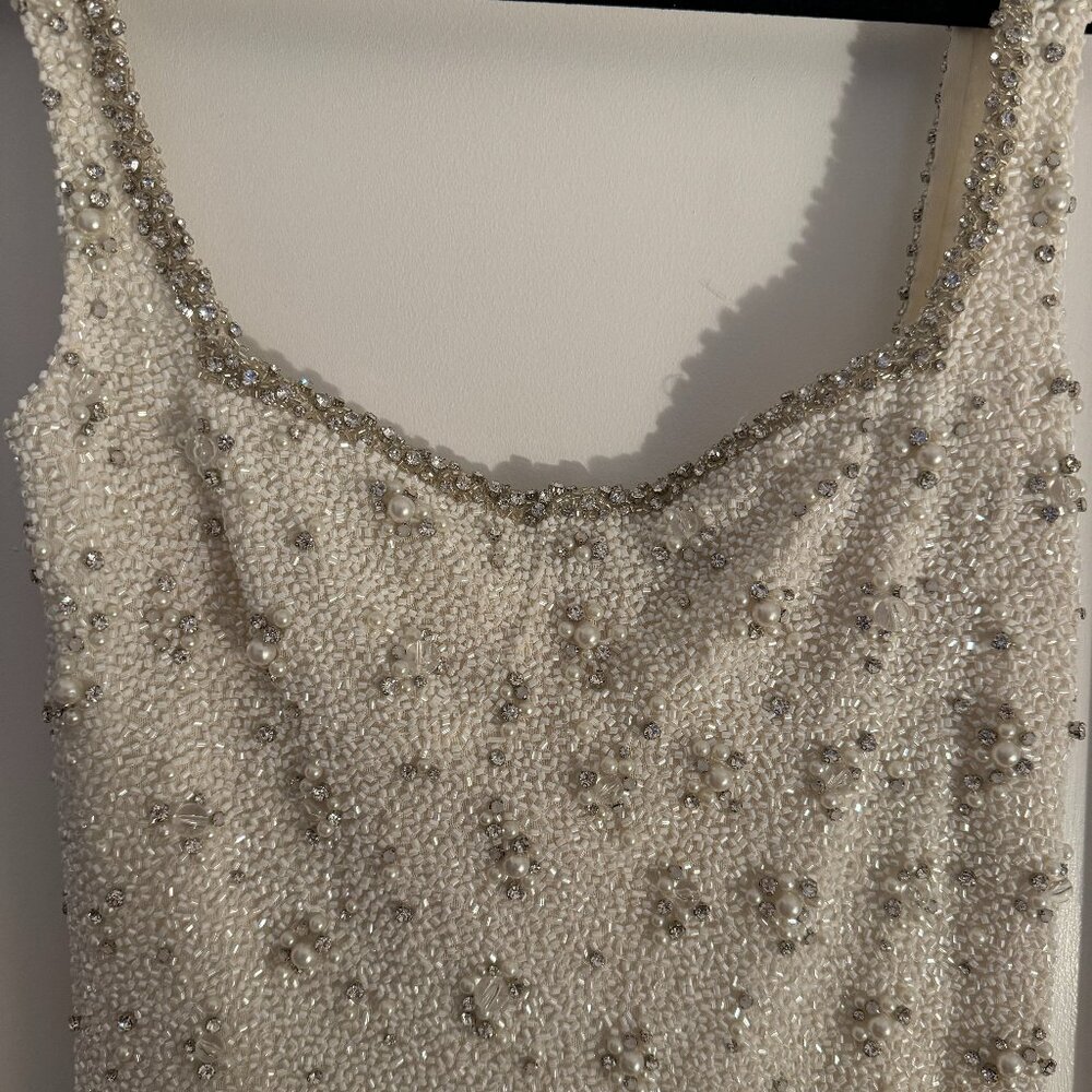 Clio Peppiatt Bridal Crystal Mini Dress | Size M - Picture 12 of 15